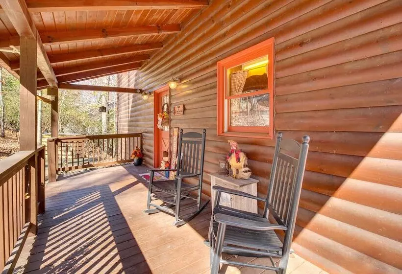 Riverfront Cabin W/ Wraparound Decks & Fire Pit!