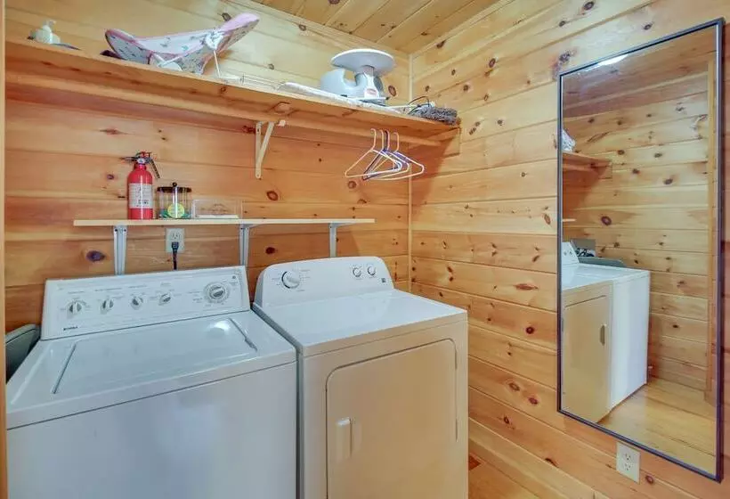 Riverfront Cabin W/ Wraparound Decks & Fire Pit!