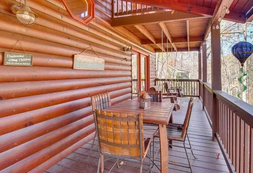 Riverfront Cabin W/ Wraparound Decks & Fire Pit!