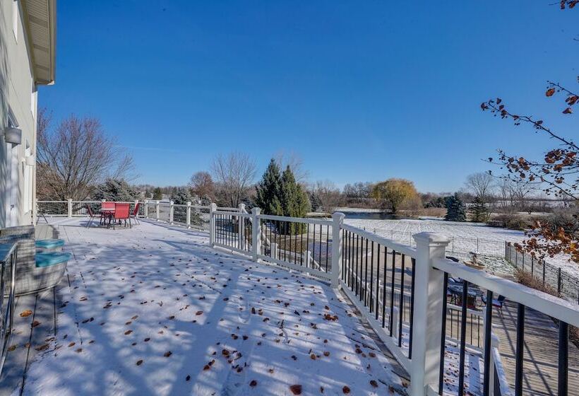 Stunning Mokena Home W/ Pool + Deck W/ Lake View!