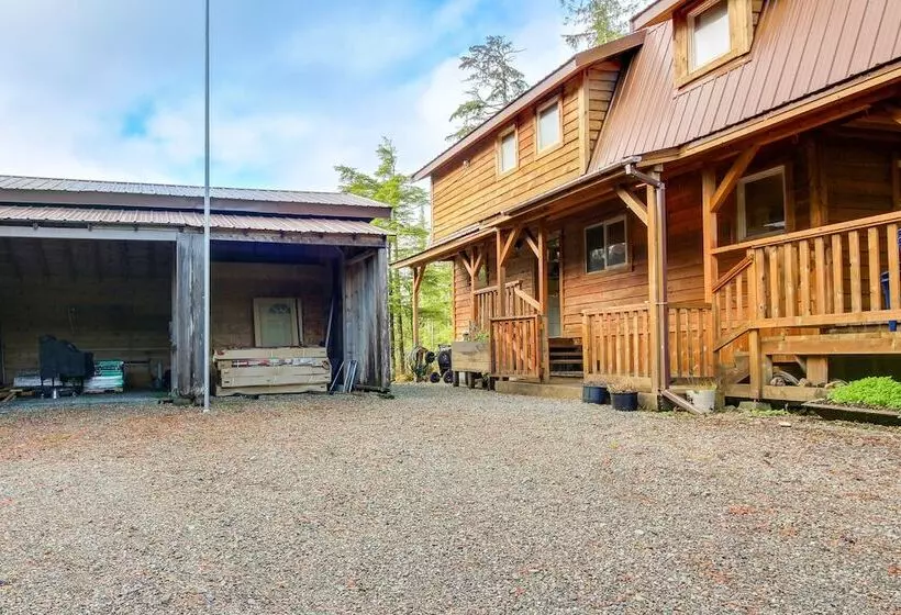Forested Coffman Cove Cabin W/ Wood Burning Stove!