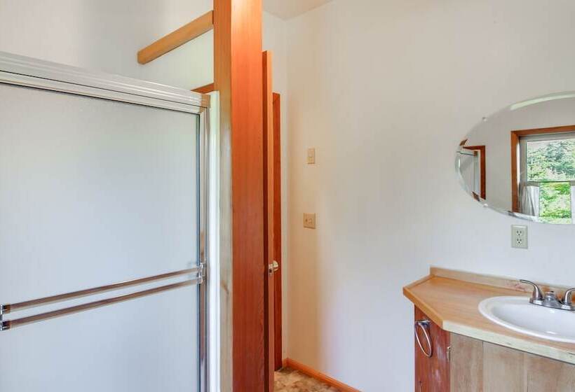 Forested Coffman Cove Cabin W/ Wood Burning Stove!