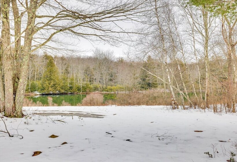 Hot Tub & Fire Pit: Lakefront Cabin In White Haven