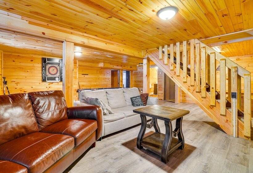 Hot Tub & Fire Pit: Lakefront Cabin In White Haven