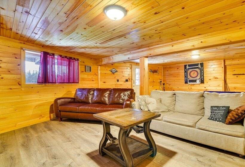 Hot Tub & Fire Pit: Lakefront Cabin In White Haven