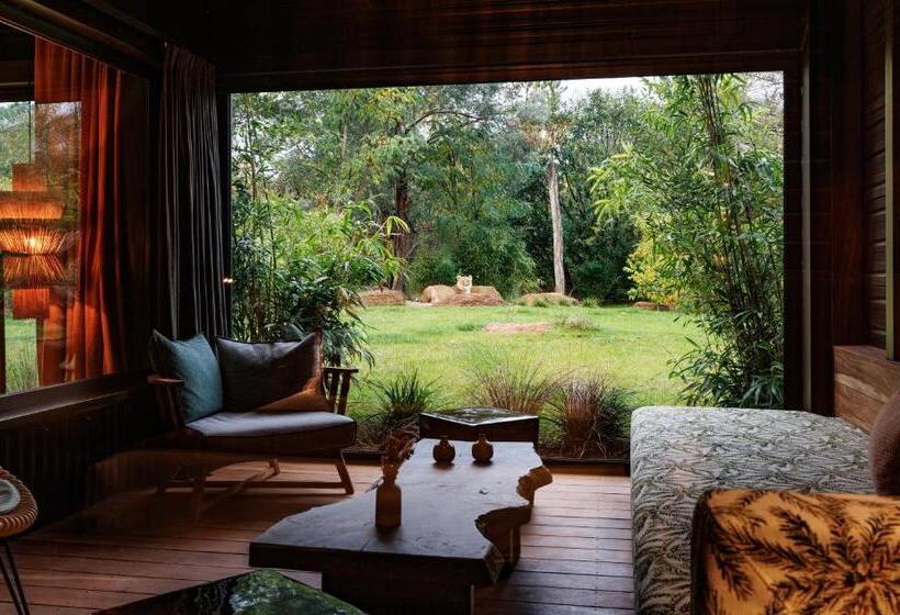 בית מלון כפרי Safari Suite Zoo De La Flèche