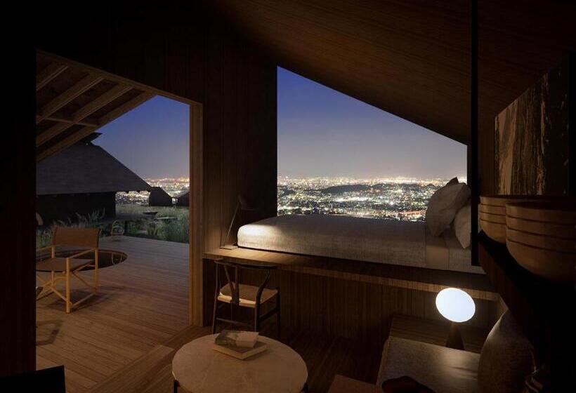 אתר נופש Snow Peak Yakei Suite Aburayama Fukuoka