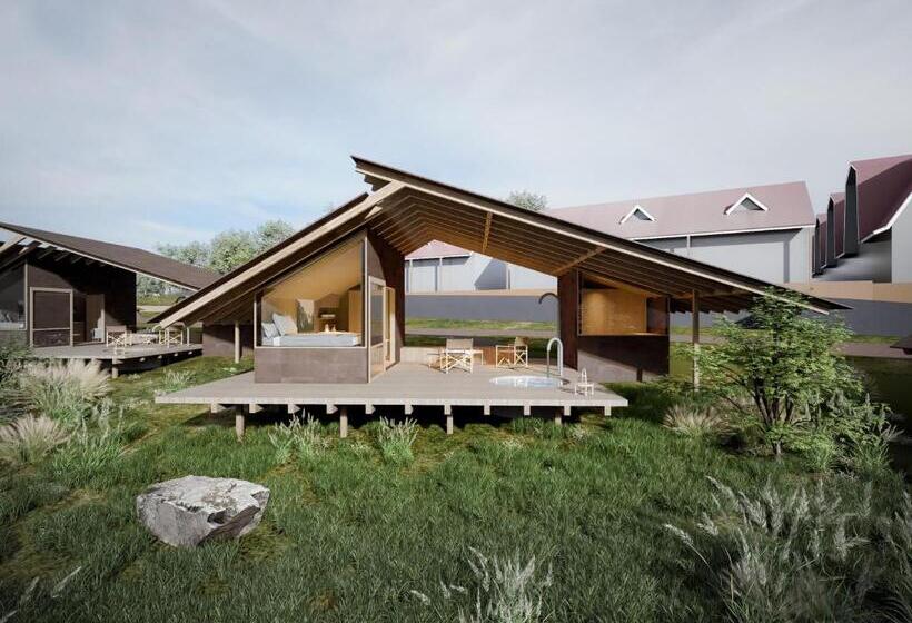 אתר נופש Snow Peak Yakei Suite Aburayama Fukuoka