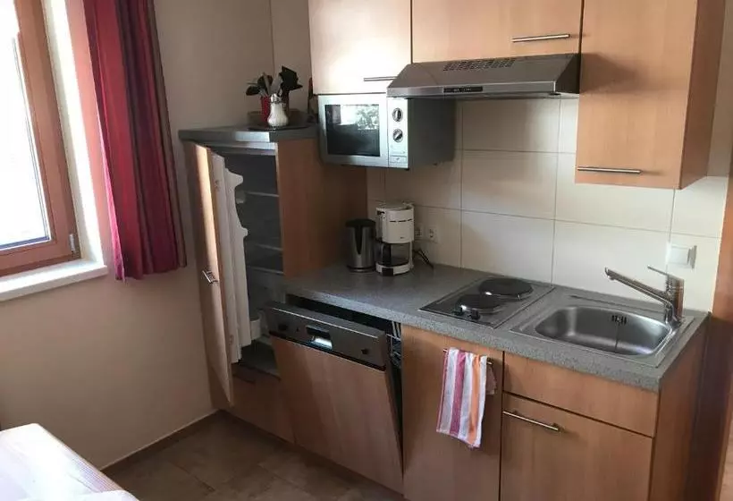 ホテル Tre Soli Appartements Restaurant