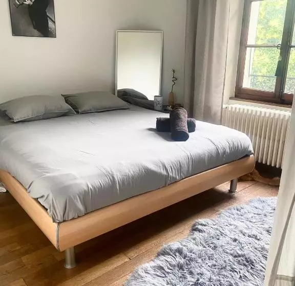 ベッドアンドブレックファースト Chambre Double Vue Lac Montreux Centre