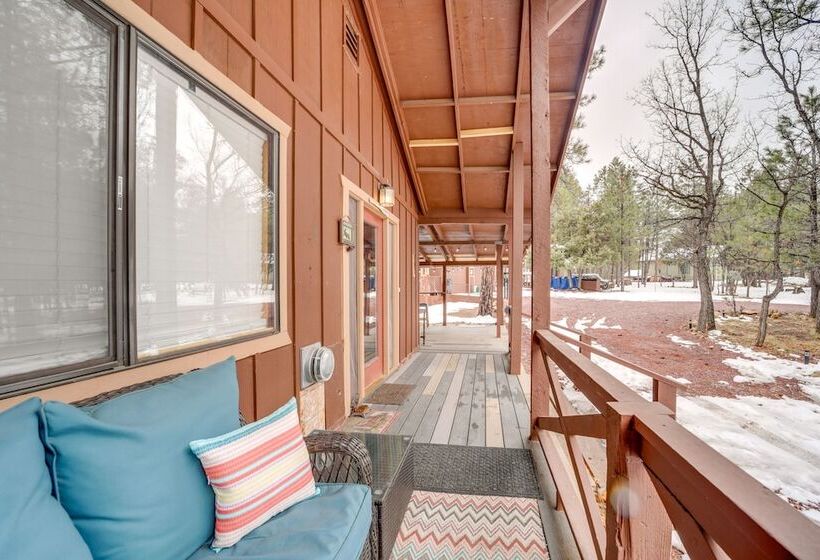 2 Fire Pits & Covered Deck: Cabin In Happy Jack!