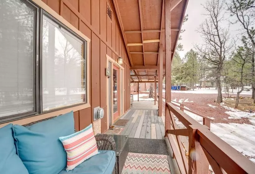 2 Fire Pits & Covered Deck: Cabin In Happy Jack!