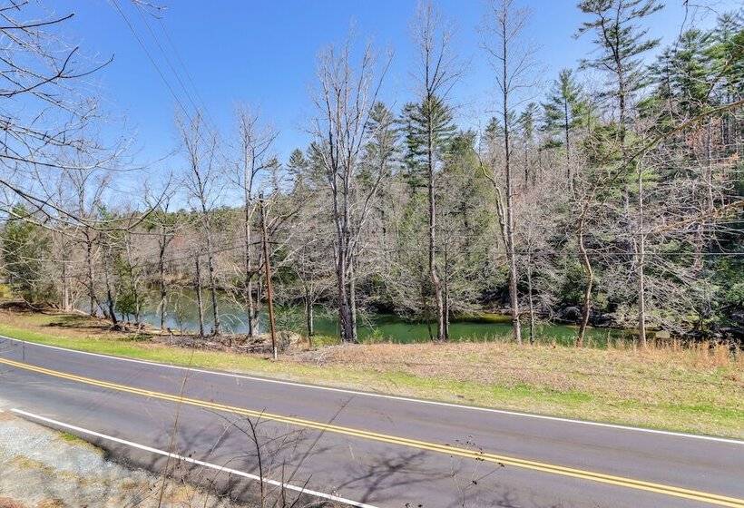 Riverfront Blue Ridge Cabin W/ Private Beach!