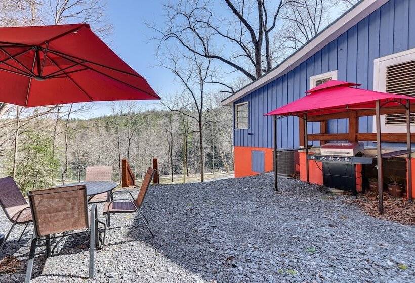 Riverfront Blue Ridge Cabin W/ Private Beach!
