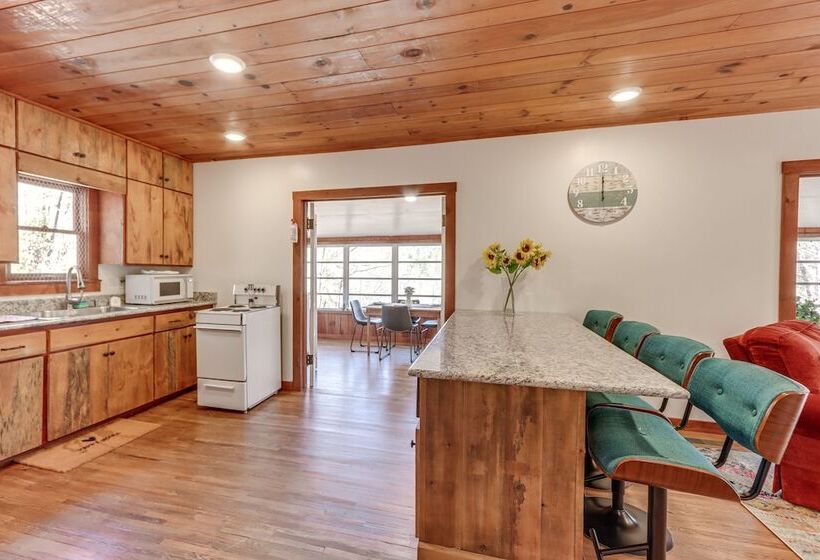 Riverfront Blue Ridge Cabin W/ Private Beach!