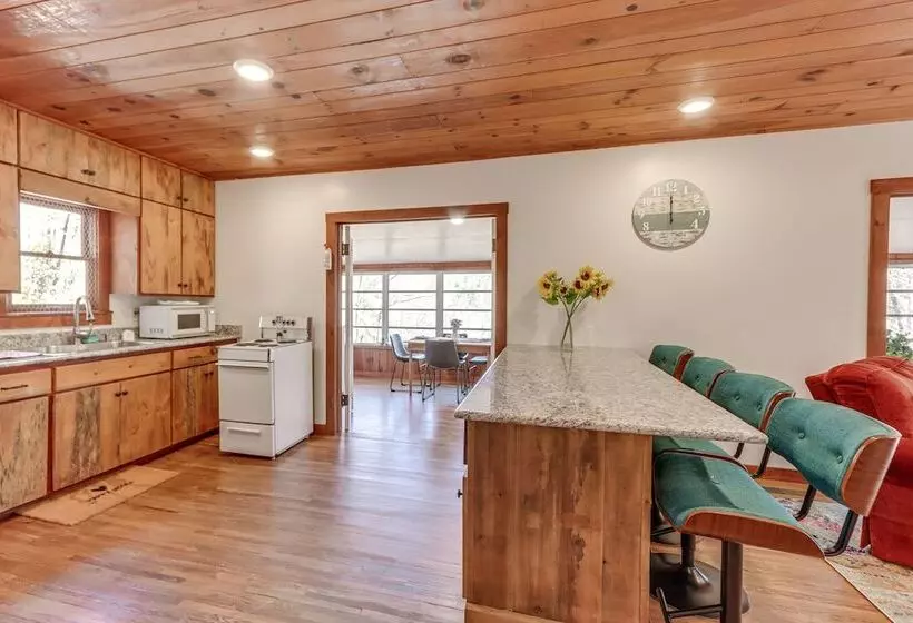 Riverfront Blue Ridge Cabin W/ Private Beach!