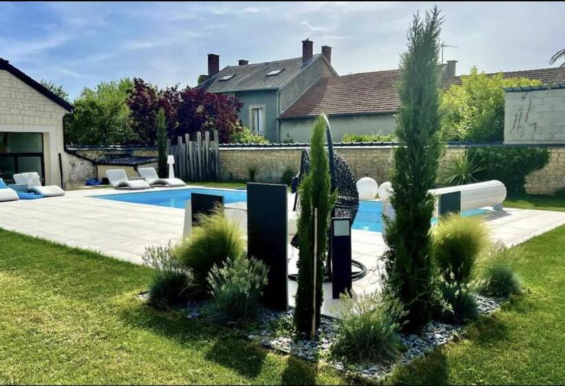 Пансион Magnifique Grange Rénovée Au Coeur De La Champagne