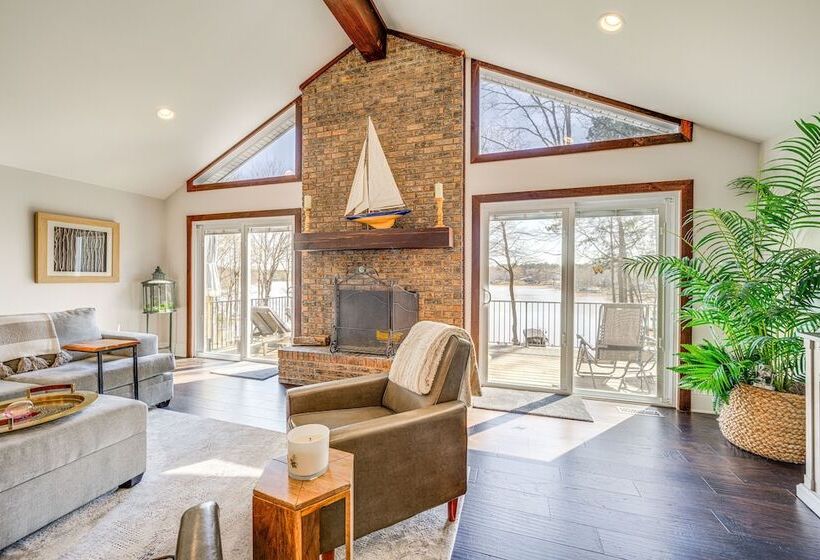 Lakefront Lake Oconee Home: Boat Dock + Hot Tub