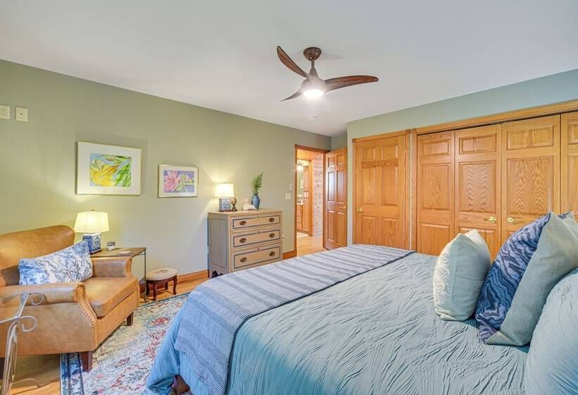 Birch Lake Home On Peninsula: Dock, Deck & Grill!