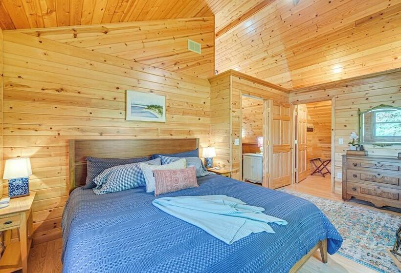 Birch Lake Home On Peninsula: Dock, Deck & Grill!