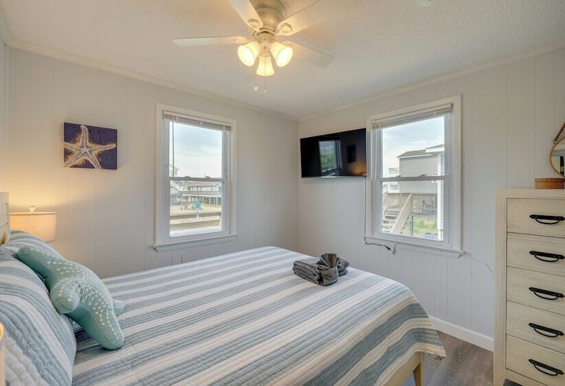 Updated Kitty Hawk Semi Oceanfront W/ Ocean Views