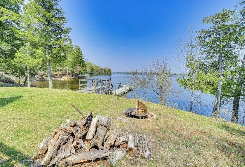 Upper Peninsula Lakefront A Frame Cabin W/ Dock
