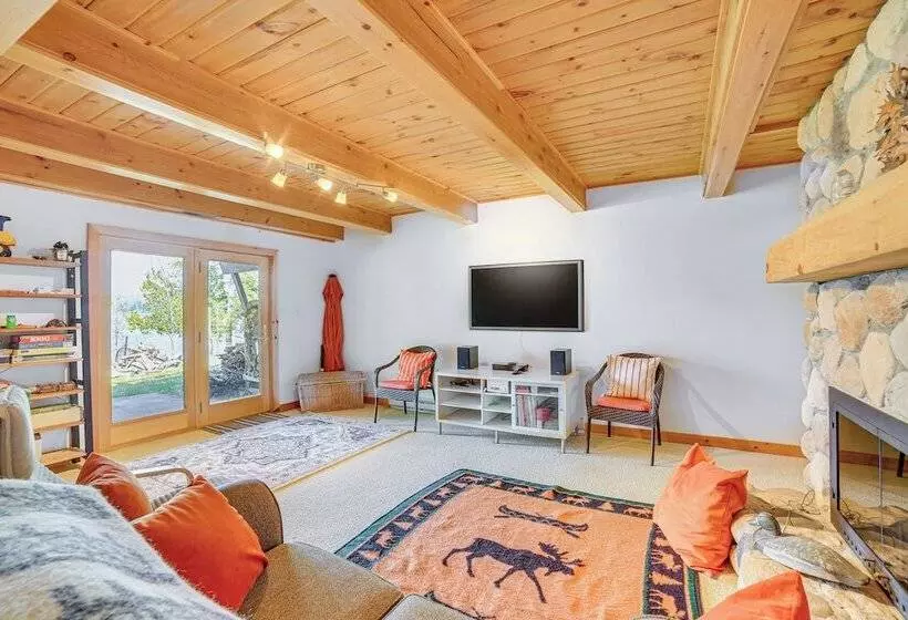 Upper Peninsula Lakefront A Frame Cabin W/ Dock