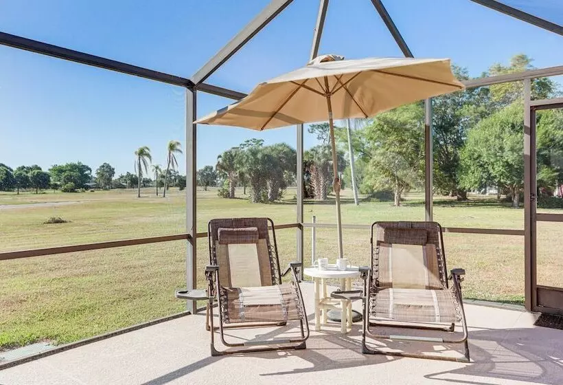 Sunny Port St Lucie Home: Lanai & Golf Course View