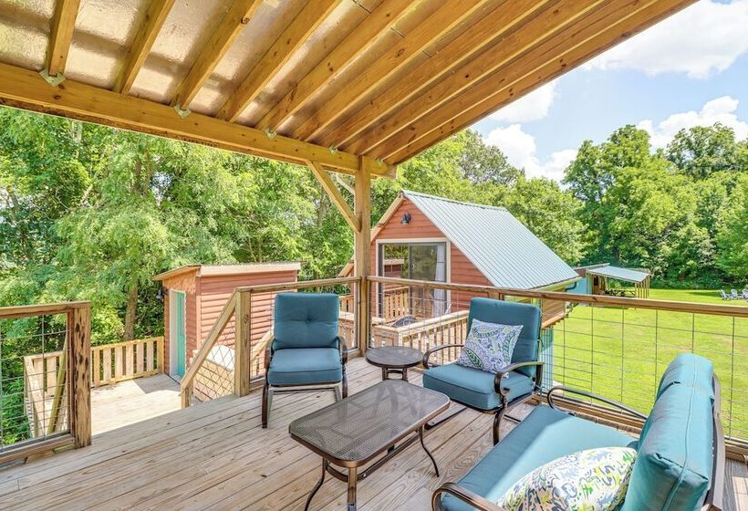 Views On 12 Acres: Ozark Mountain Cabin!