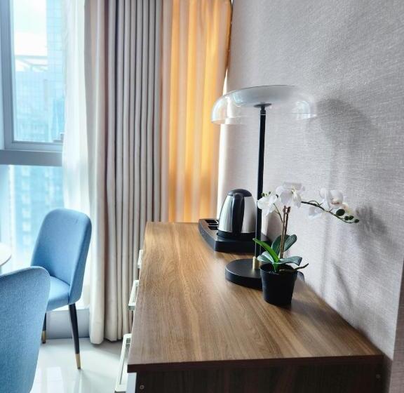 Luxestaysmnl Stylish Family 2br Suite Poolgym 400mbps Wifi Netflx Amazing City View