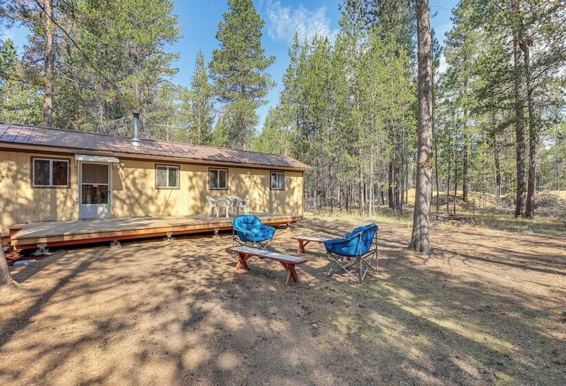 1 Mi To State Park: Peaceful La Pine Cabin W/ Deck