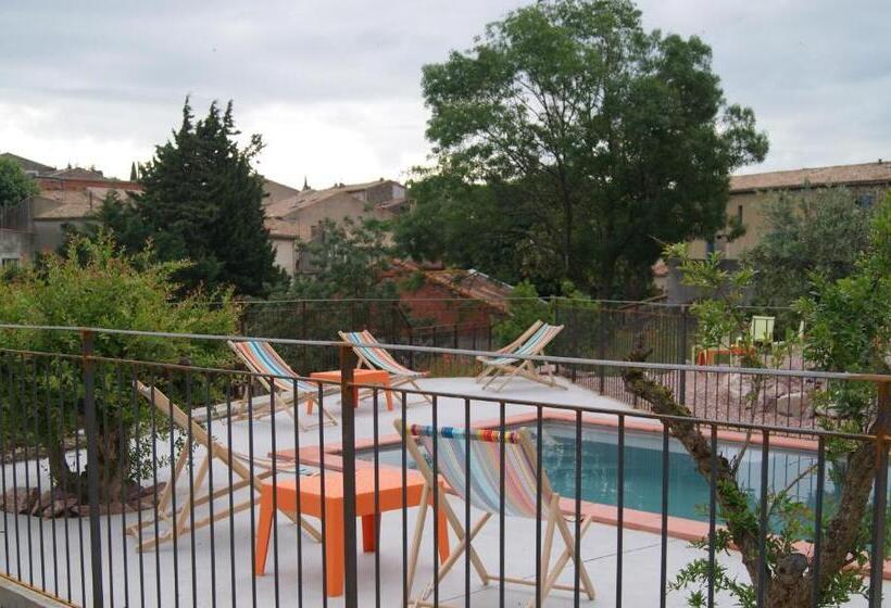 Отель Contact Hôtel Le Minervois   Hôtel & Restaurant Au Nord De Carcassonne