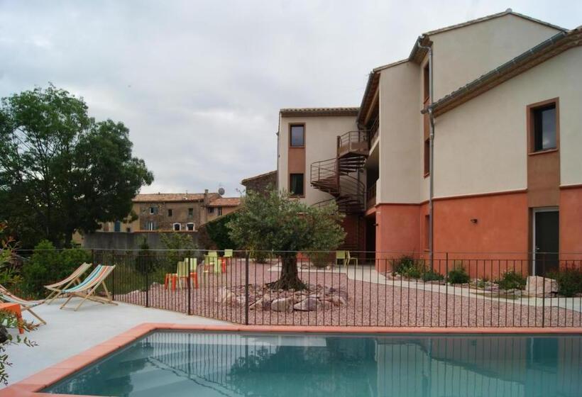 Отель Contact Hôtel Le Minervois   Hôtel & Restaurant Au Nord De Carcassonne