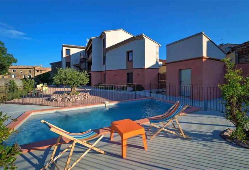 Отель Contact Hôtel Le Minervois   Hôtel & Restaurant Au Nord De Carcassonne