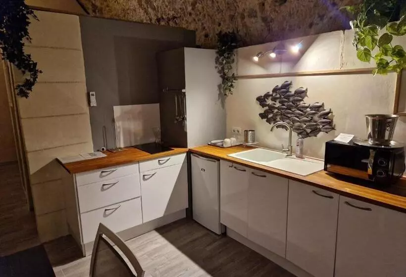 تختخواب و صبحانه Chambres D Hôtes Troglodytes Le Clos De L Hermitage