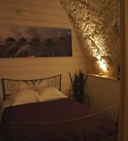 تختخواب و صبحانه Chambres D Hôtes Troglodytes Le Clos De L Hermitage