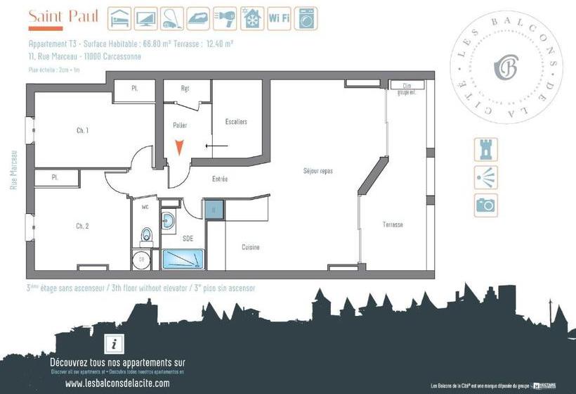 هتل Les Balcons De La Cite - Le Saint Paul