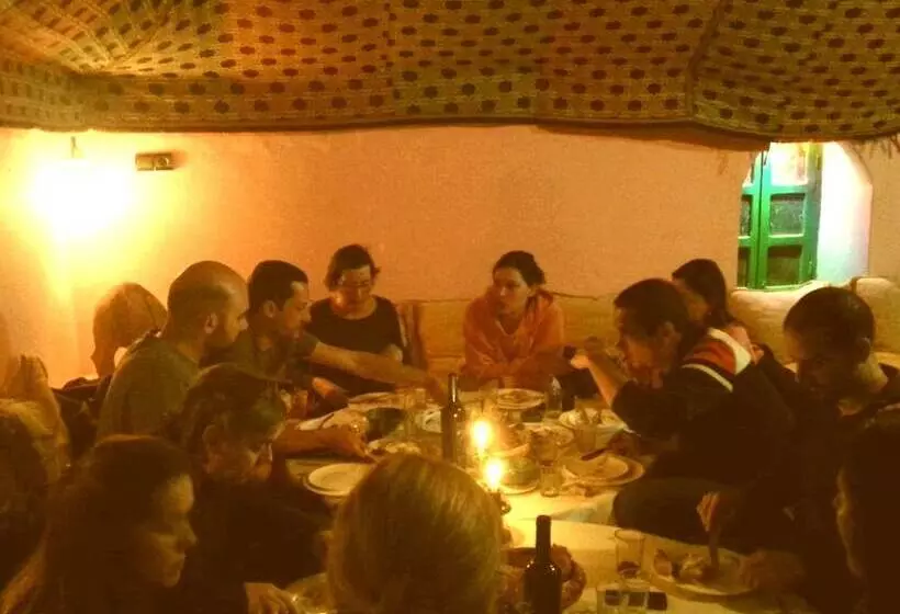 Hostel Jnane Dar Diafa Is In The Center Of Tamegrouteface Of The Bibiotheque