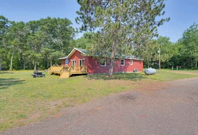 Lake Access & Private Dock: Brand New Minong Home