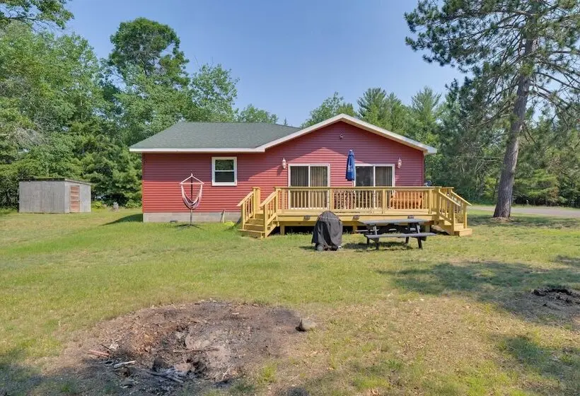 Lake Access & Private Dock: Brand New Minong Home