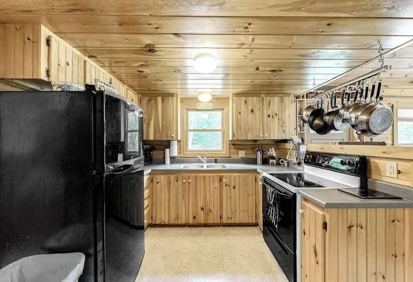 Lakefront Cabin On First Roach Pond With Dock, Lake View & Firepit  Dog Friendly