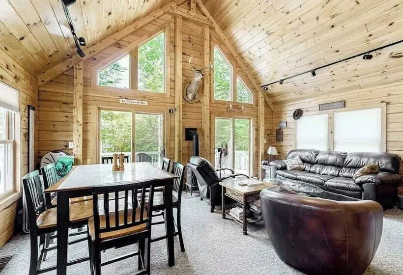 Lakefront Cabin On First Roach Pond With Dock, Lake View & Firepit  Dog Friendly