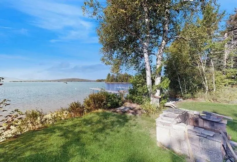 Lakefront Home With Private Dock, Mooring, Pebble Beach, Grill, & Firepit