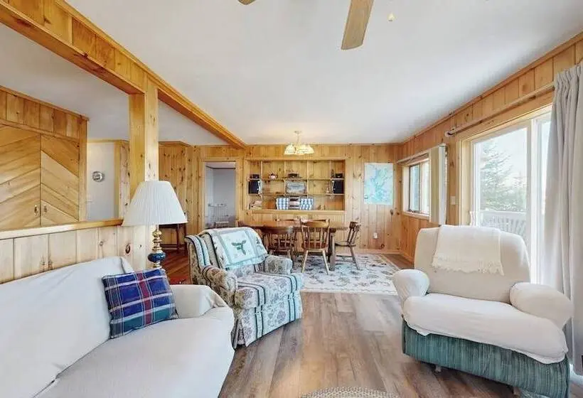 Lakefront Home With Private Dock, Mooring, Pebble Beach, Grill, & Firepit