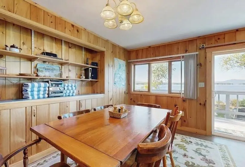 Lakefront Home With Private Dock, Mooring, Pebble Beach, Grill, & Firepit