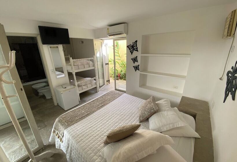 펜션 Pousada Pé Na Areia Guarujá