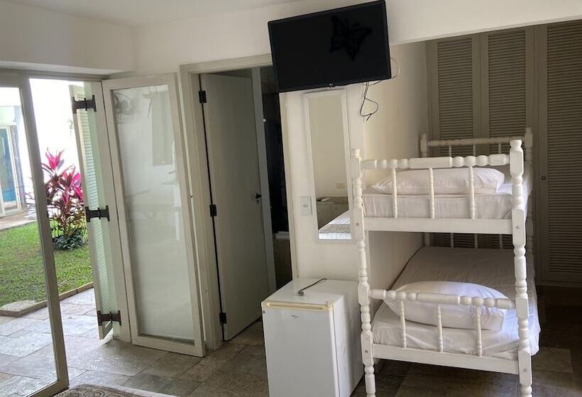 펜션 Pousada Pé Na Areia Guarujá