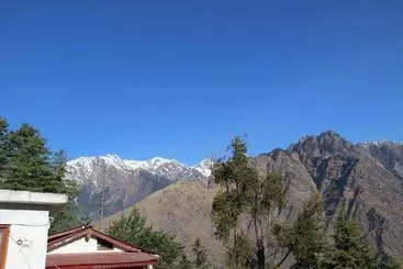 Resort With Mesmerizing Mountain Views & Pine Trees