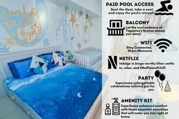 アパートホテル Smdc Wind Residences, Unli Wifi And Netflix With Balcony