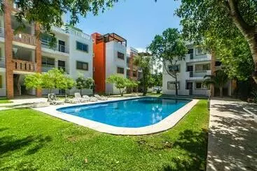 ツーリストアパートメント Cancun Airport Condo Hotel Apartment With Pool And Security